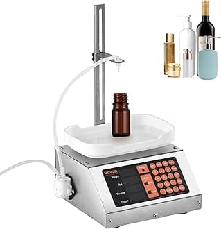 Weighing Filling Machine, 5-50g Digital Liquid Filling Machine, 3.2L/min Bottle Filling Machine, Peristaltic Pump with Filling Speed Control Function for Perfume, Cooking Oil, Drink and Wine