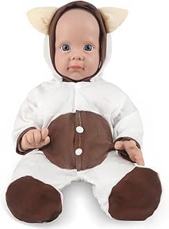 Vollence 20.5 inch Realistic Full Body Silicone Baby Dolls, Not Vinyl Dolls,Newborn Real Reborn Silicone Full Body Dolls Stress Relief Hand Made Gifts for Kids,Birthday Girl, Painted Nude