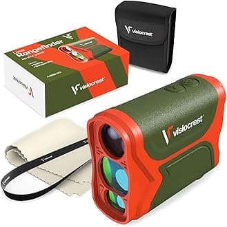 Visiocrest Laser Range Finder for Golf, Hunting and Archery - 3000FT High Precision Distance Measuring Rangefinder - Professional Scan Fog and Speed Mode