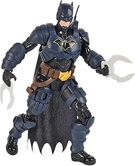 Batman Adventures, Batman Action Figure with 16 Armour Accessories, 17 Points of Articulation, 30cm, Super Hero Kids’ Toy for Boys and Girls