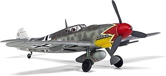 Airfix Model Set - A02029B Messerschmitt Bf109G-6 Model Building Kit - Plastic Model Plane Kits for Adults & Children 8+, Set Includes Sprues & Decals - 1:72 Scale Model