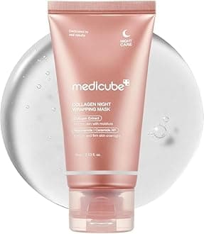 Medicube Collagen Overnight Wrapping Peel Off Facial Mask Pack – Elasticity & Hydration Care, Reduces Sagging & Dullness – Hydrolyzed Collagen For Glowing Skin (75 ml)