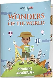 Unplug Stories: Personalized Books with your kid as main character : Wonders of the World, Children's Book with Adventures