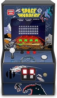 Space Invaders Micro Player: Mini Arcade Machine Video Game, Fully Playable, 6.75" Collectible Premium Edition